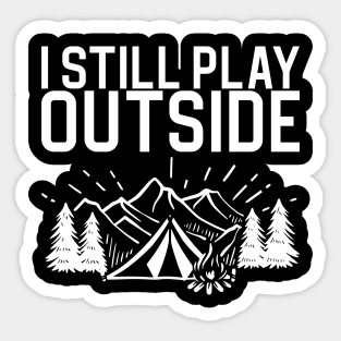 Camping Campfire Tent Sticker